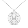 Thumbnail Image 0 of Roman Numeral, Initial & Name Disc Necklace Sterling Silver 22"