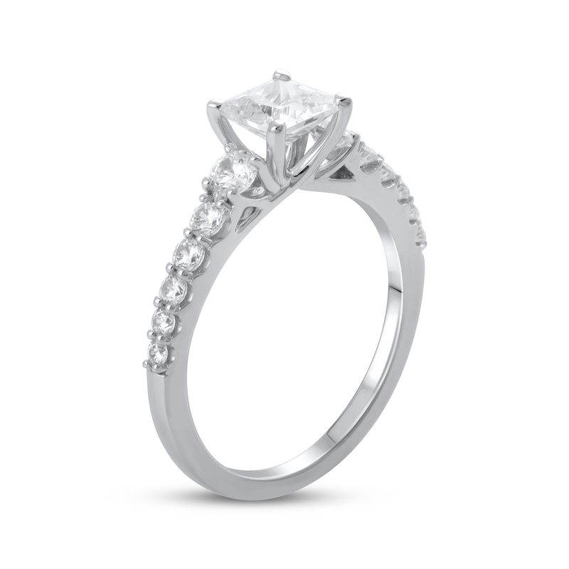 Lab-Grown Diamonds by KAY Princess-Cut Engagement Ring 1-1/2 ct tw 14K White Gold