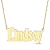 Thumbnail Image 1 of Gothic Name Necklace 14K Yellow Gold 18&quot;