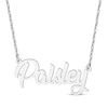 Thumbnail Image 0 of Cursive Script Name Necklace 10K White Gold 18"