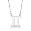 Thumbnail Image 1 of Engravable &quot;Gemini&quot; Zodiac Sign Necklace Sterling Silver 18&quot;