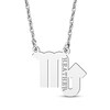 Thumbnail Image 1 of Engravable &quot;Scorpio&quot; Zodiac Sign Necklace 14K White Gold 18&quot;