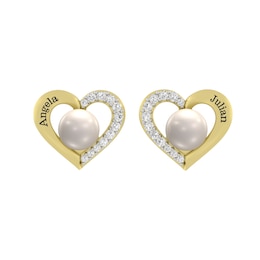 Cultured Pearl Earrings (2 Lines)