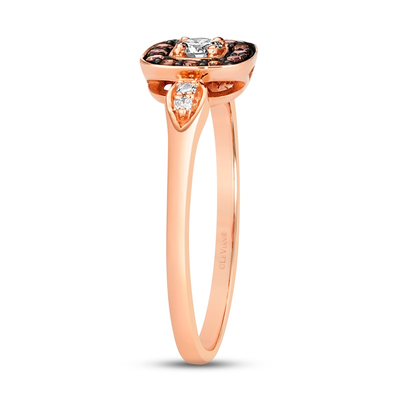 Main Image 3 of Le Vian Diamond Ring 1/5 ct tw Diamonds 14K Strawberry Gold