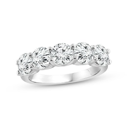 Lab-Grown Diamonds by KAY Anniversary Band 2-7/8 ct tw Round-cut 14K White Gold