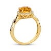 Thumbnail Image 3 of Le Vian Chocolate Twist Citrine Ring 3/8 ct tw Diamonds 14K Honey Gold