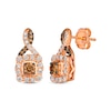 Thumbnail Image 0 of Le Vian Chocolate Twist Diamond Earrings 7/8 ct tw 14K Strawberry Gold