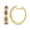 Thumbnail Image 3 of Le Vian Chocolate Waterfall Round-Cut Diamond Hoop Earrings 7/8 ct tw 14K Honey Gold