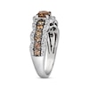 Thumbnail Image 2 of Le Vian Chocolate Waterfall Diamond Ring 1-1/3 ct tw 14K Vanilla Gold