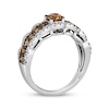 Thumbnail Image 3 of Le Vian Chocolate Waterfall Diamond Ring 1-1/3 ct tw 14K Vanilla Gold