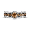 Thumbnail Image 4 of Le Vian Chocolate Waterfall Diamond Ring 1-1/3 ct tw 14K Vanilla Gold