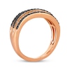 Thumbnail Image 3 of Le Vian Diamond Five-Row Curved Wave Ring 3/8 ct tw 14K Strawberry Gold