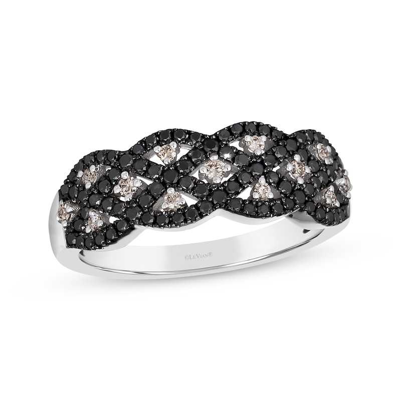 Main Image 1 of Le Vian Diamond Lattice Weave Ring 1/2 ct tw 14K Vanilla Gold