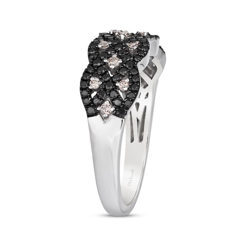 Main Image 2 of Le Vian Diamond Lattice Weave Ring 1/2 ct tw 14K Vanilla Gold