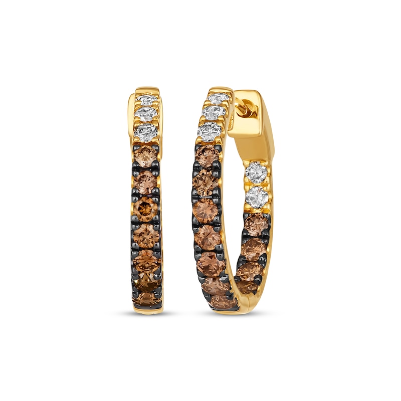 Main Image 1 of Le Vian Chocolate Ombre Earrings 1-1/8 ct tw Diamonds 14K Honey Gold