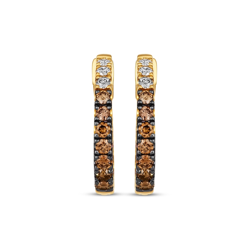 Main Image 2 of Le Vian Chocolate Ombre Earrings 1-1/8 ct tw Diamonds 14K Honey Gold