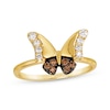 Thumbnail Image 1 of Le Vian Garden Party Diamond Butterfly Ring 1/4 ct tw 14K Honey Gold