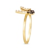 Thumbnail Image 2 of Le Vian Garden Party Diamond Butterfly Ring 1/4 ct tw 14K Honey Gold