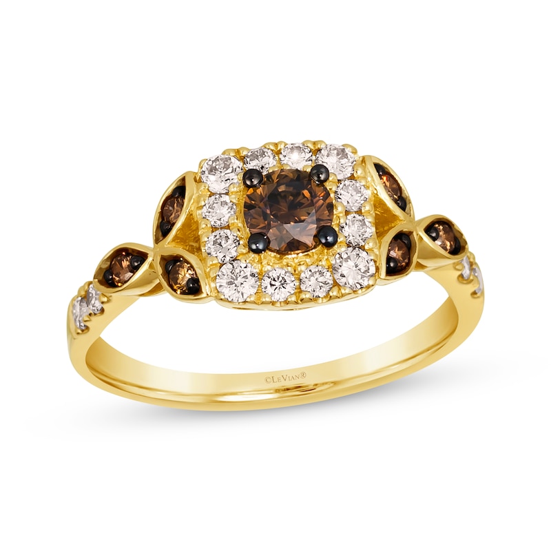 Main Image 1 of Le Vian Venetian Mosaic Diamond Ring 7/8 ct tw 14K Honey Gold