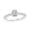 Thumbnail Image 1 of Threads of Love Emerald-Cut Diamond Engagement Ring 3/4 ct tw 14K White Gold