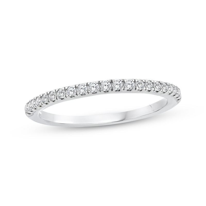 Threads of Love Diamond Wedding Band 1/5 ct tw 14K White Gold