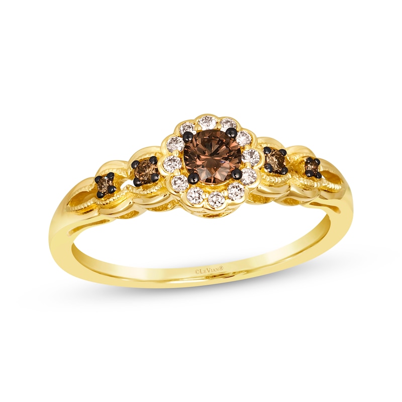 Main Image 1 of Le Vian Diamond Ring 1/3 ct tw 14K Honey Gold