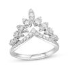 Thumbnail Image 1 of Le Vian Diamond Chevron Ring 7/8 ct tw Platinum Size 7