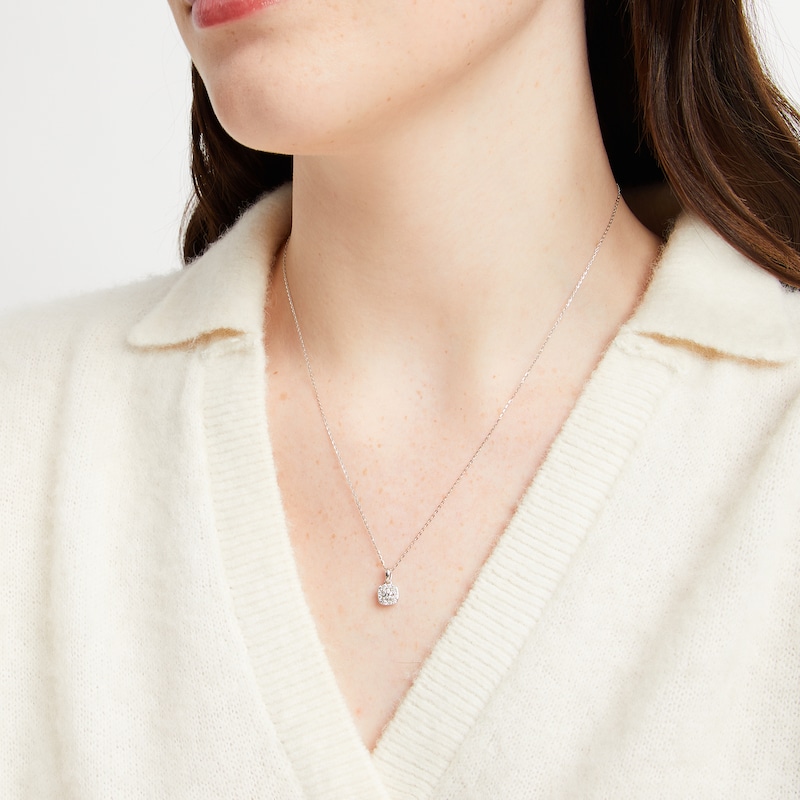 Forever Connected Diamond Necklace Ct Tw Pear Round-cut 10K White