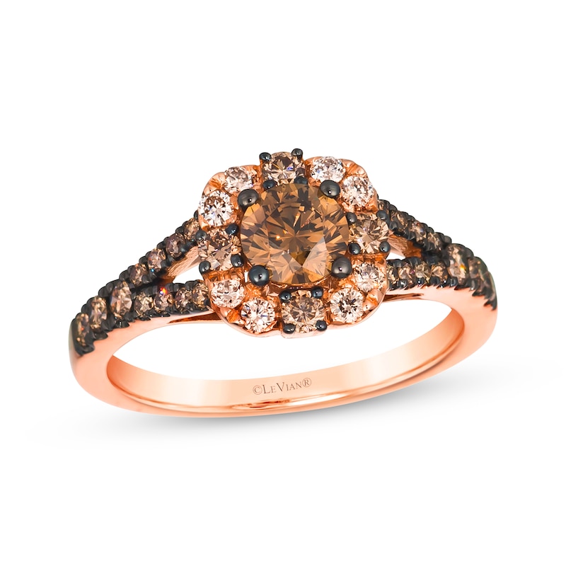 Main Image 1 of Le Vian Diamond Ring 1 ct tw 14K Strawberry Gold