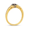 Thumbnail Image 2 of Le Vian Diamond Cushion Frame Ring 1/4 ct tw 14K Honey Gold