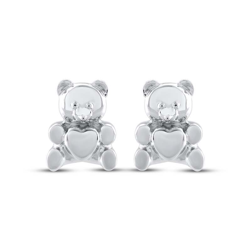 Teddy Bear Jewelry Collection Honoring St. Jude Stud Earrings Sterling