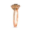 Thumbnail Image 2 of Le Vian Diamond Flower Ring 1/2 ct tw 14K Strawberry Gold