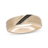 Thumbnail Image 1 of Neil Lane Men's Black Diamond Diagonal Wedding Band 1/10 ct tw 14K Yellow Gold