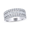 Thumbnail Image 1 of THE LEO Legacy Lab-Grown Diamond Princess & Round-Cut Anniversary Ring 2 ct tw 14K White Gold