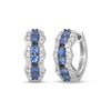 Thumbnail Image 1 of Le Vian Waterfall Blue Sapphire Hoop Earrings 1/2 ct tw Diamonds 14K Vanilla Gold