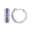 Thumbnail Image 3 of Le Vian Waterfall Blue Sapphire Hoop Earrings 1/2 ct tw Diamonds 14K Vanilla Gold