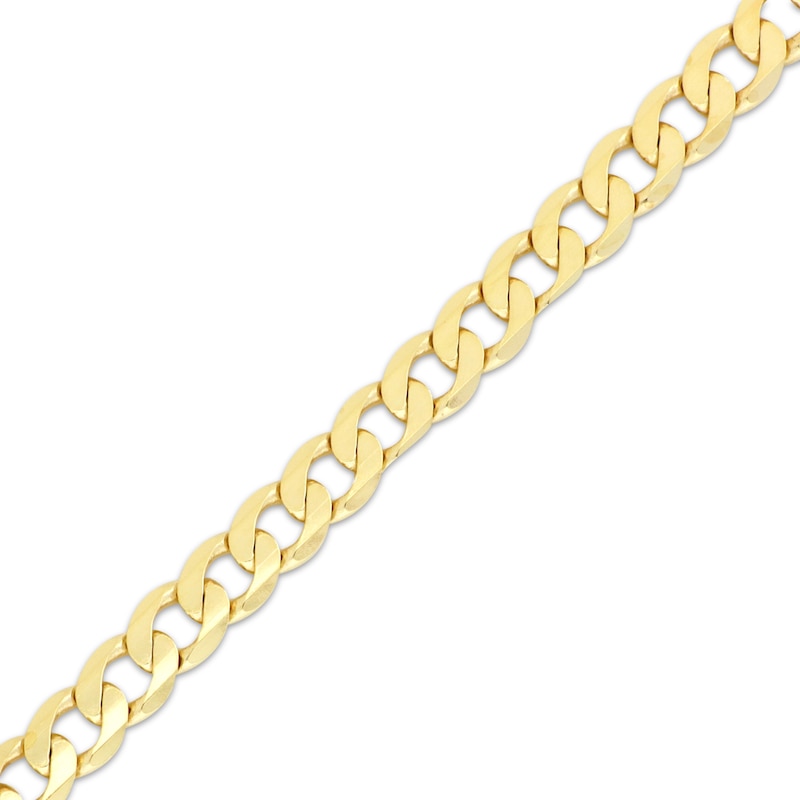 Main Image 2 of Solid Curb Chain Necklace 5.79mm 14K Yellow Gold 20&quot;