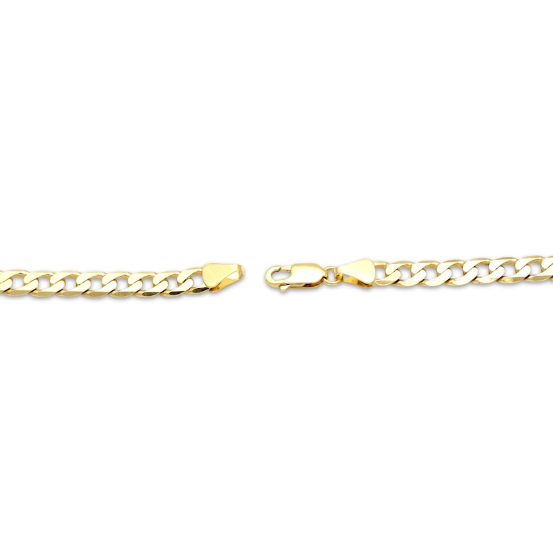 Main Image 3 of Curb Chain Necklace 5.79mm Solid 14K Yellow Gold 20&quot;