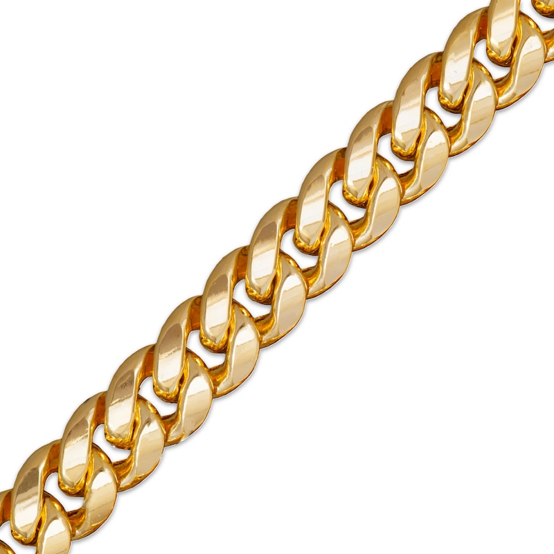 Main Image 2 of Hollow Curb Chain Necklace 9.3mm 14K Yellow Gold 22&quot;