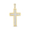 Thumbnail Image 1 of Men's Diamond Cross Charm 2 ct tw 10K Yellow Gold