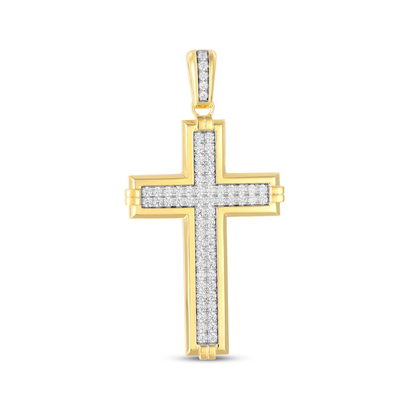 Main Image 1 of Men's Diamond Cross Charm 2 ct tw 10K Yellow Gold