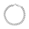 Thumbnail Image 1 of Semi-Solid San Marco Chain Bracelet 6.3mm Sterling Silver 7.5&quot;