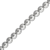 Thumbnail Image 2 of Solid Bead Chain Bracelet 4mm Sterling Silver 7.5&quot;