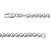 Thumbnail Image 3 of Solid Bead Chain Bracelet 4mm Sterling Silver 7.5&quot;