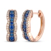 Thumbnail Image 0 of Le Vian Sapphire Waterfall Hoop Earrings 3/8 ct tw Diamonds 14K Strawberry Gold