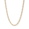 Thumbnail Image 1 of Solid Diamond-Cut Valentino Chain Necklace 4.2mm 10K Tri-Tone Gold 20&quot;