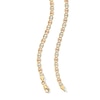 Thumbnail Image 3 of Solid Diamond-Cut Valentino Chain Necklace 4.2mm 10K Tri-Tone Gold 20&quot;