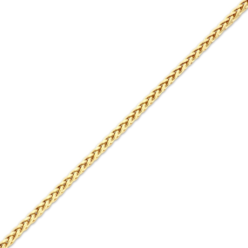 Main Image 2 of Semi-Solid Wheat Chain Necklace 4mm 10K Yellow Gold 22&quot;