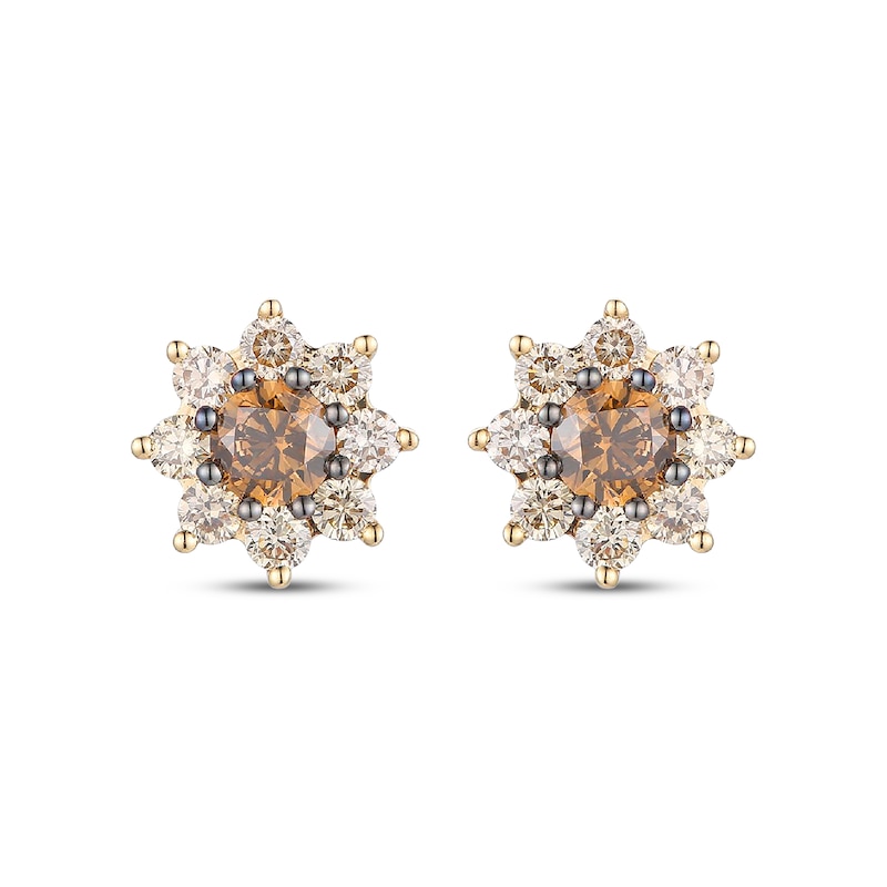 Le Vian Sunflower Collection Diamond Stud Earrings 1 ct tw 14K Honey Gold