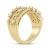 Thumbnail Image 2 of Diamond Staggered Four-Row Fashion Ring 1 ct tw 10K Yellow Gold